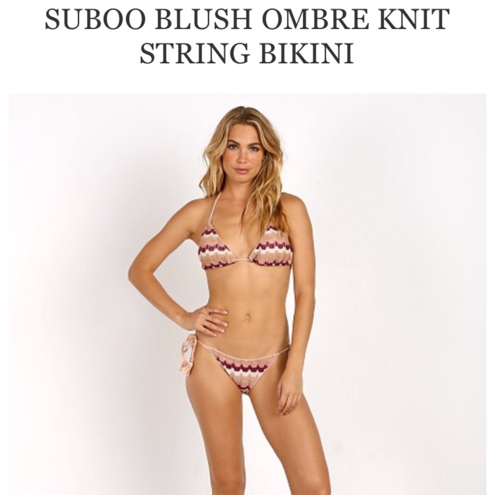 Suboo Blush Ombré String Bikini - NEW!